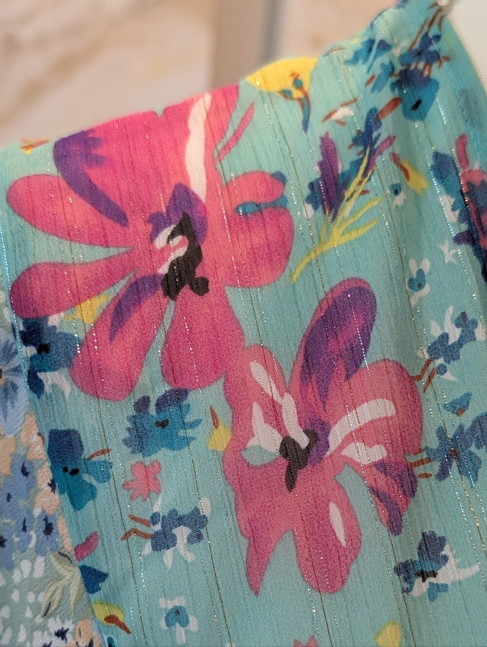 UmGee Green Floral Kimono Cardigan - Picture 5 of 6